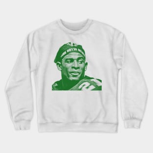 deion sanders - green solid style Crewneck Sweatshirt